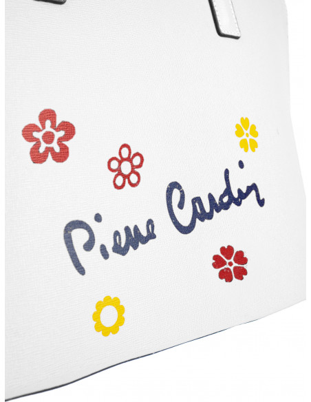 Dámská kožená kabelka Pierre Cardin Chantal Grande s květy