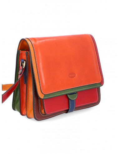 Dámská italská kožená crossbody kabelka Cristina Rui Piacenza