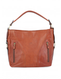 Dámská italská kožená kabelka Cristina Rui Prato vícebarevná a hnědá