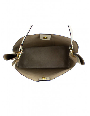 Dámská kožená kabelka Pierre Cardin Arabella jednoduchá shopper bag