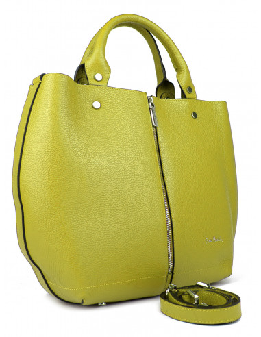 Dámská kožená kabelka Pierre Cardin Cipressa shopper bag se zipem