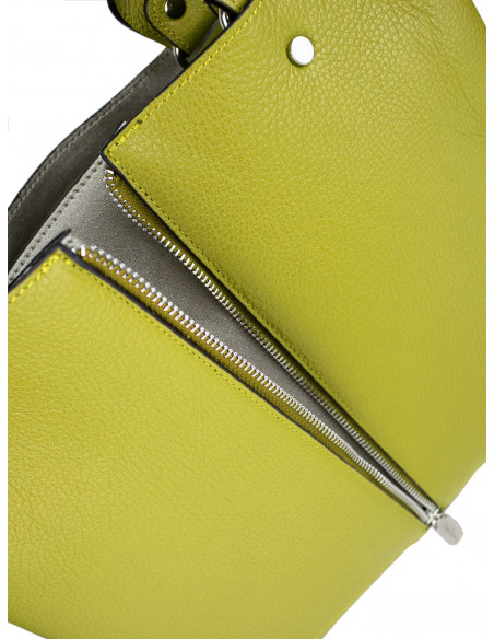 Dámská kožená kabelka Pierre Cardin Cipressa shopper bag se zipem