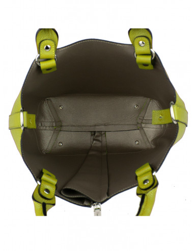 Dámská kožená kabelka Pierre Cardin Cipressa shopper bag se zipem