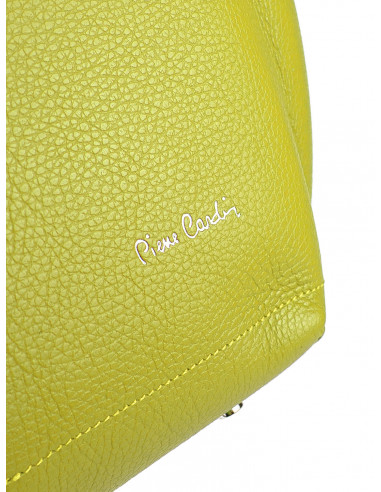 Dámská kožená kabelka Pierre Cardin Cipressa shopper bag se zipem