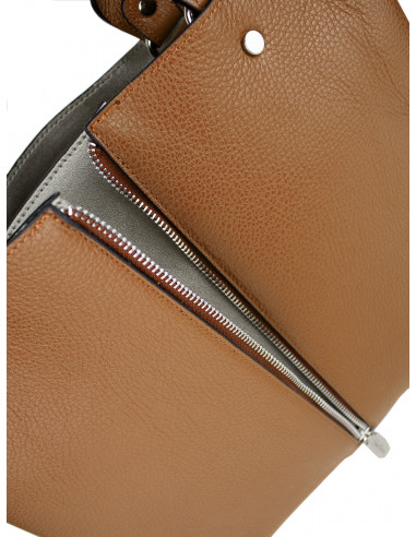 Dámská kožená kabelka Pierre Cardin Cipressa shopper bag se zipem