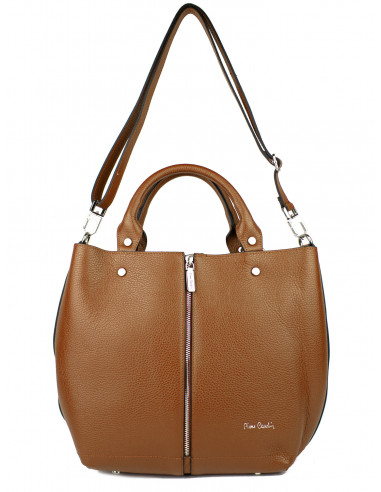 Dámská kožená kabelka Pierre Cardin Cipressa shopper bag se zipem