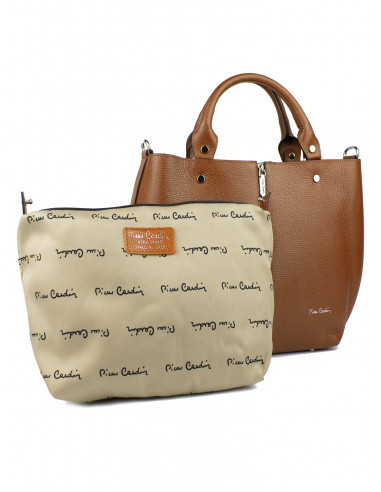 Dámská kožená kabelka Pierre Cardin Cipressa shopper bag se zipem