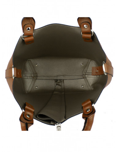 Dámská kožená kabelka Pierre Cardin Cipressa shopper bag se zipem