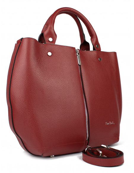 Dámská kožená kabelka Pierre Cardin Cipressa shopper bag se zipem