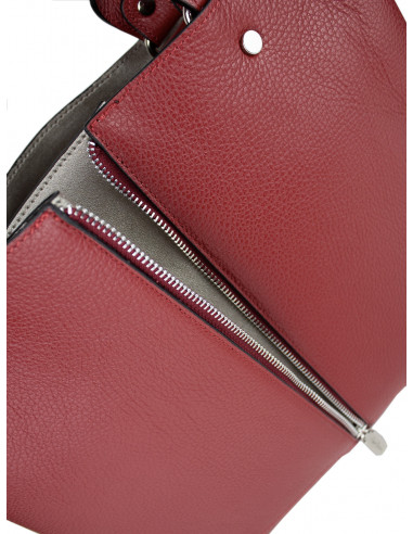 Dámská kožená kabelka Pierre Cardin Cipressa shopper bag se zipem