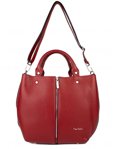 Dámská kožená kabelka Pierre Cardin Cipressa shopper bag se zipem