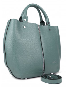 Dámská kožená kabelka Pierre Cardin Cipressa shopper bag se zipem 2