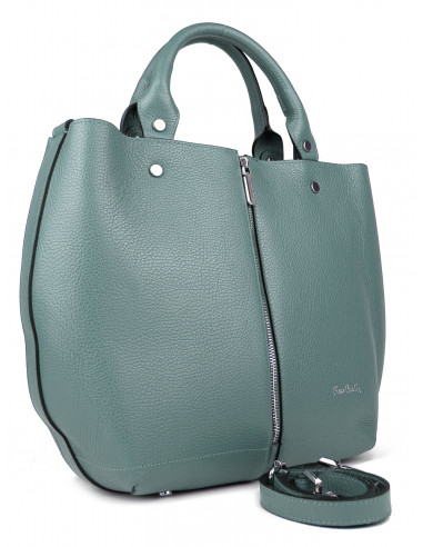 Dámská kožená kabelka Pierre Cardin Cipressa shopper bag se zipem