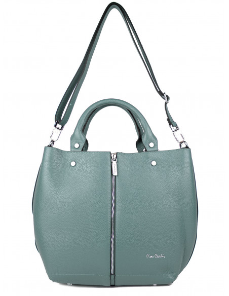 Dámská kožená kabelka Pierre Cardin Cipressa shopper bag se zipem
