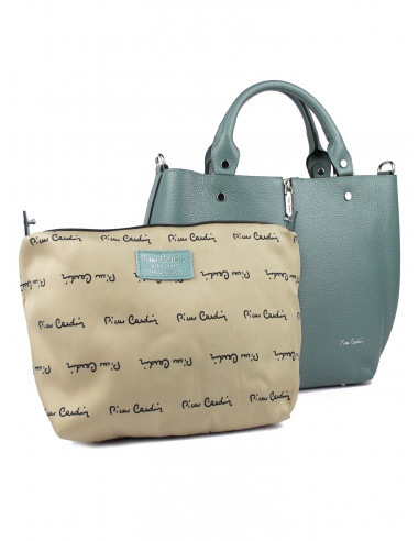 Dámská kožená kabelka Pierre Cardin Cipressa shopper bag se zipem