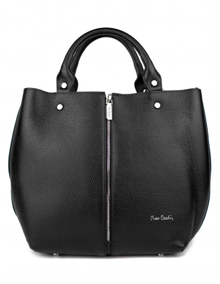 Dámská kožená kabelka Pierre Cardin Cipressa shopper bag se zipem