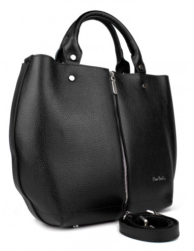 Dámská kožená kabelka Pierre Cardin Cipressa shopper bag se zipem