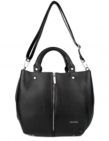 Dámská kožená kabelka Pierre Cardin Cipressa shopper bag se zipem