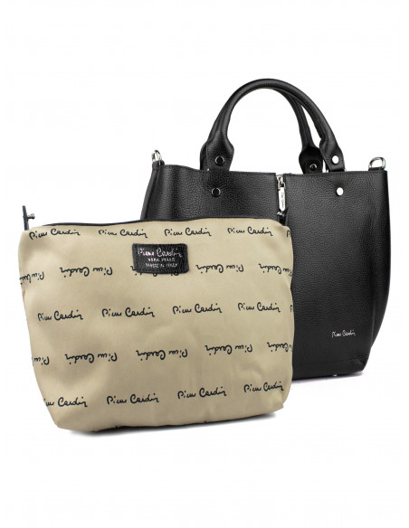Dámská kožená kabelka Pierre Cardin Cipressa shopper bag se zipem