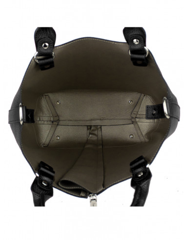 Dámská kožená kabelka Pierre Cardin Cipressa shopper bag se zipem