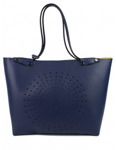 Dámská kožená kabelka Pierre Cardin Capraia shopper bag s perforovaným vzorem