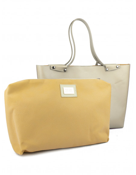 Dámská kožená kabelka Pierre Cardin Capraia shopper bag s perforovaným vzorem