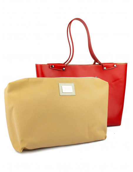 Dámská kožená kabelka Pierre Cardin Capraia shopper bag s perforovaným vzorem