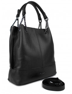 Dámská kožená kabelka Pierre Cardin Marliana velká na A4 s řetízkem 2