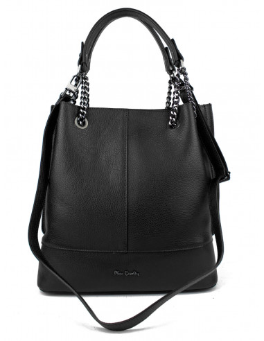 Dámská kožená kabelka Pierre Cardin Marliana velká na A4 s řetízkem