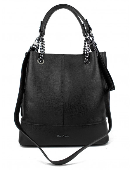 Dámská kožená kabelka Pierre Cardin Marliana velká na A4 s řetízkem