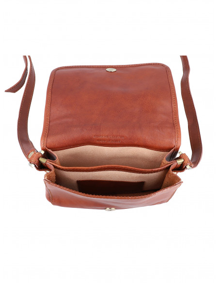 Dámská italská kožená crossbody kabelka Cristina Rui Giulia