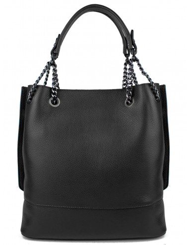 Dámská kožená kabelka Pierre Cardin Marliana velká na A4 s řetízkem