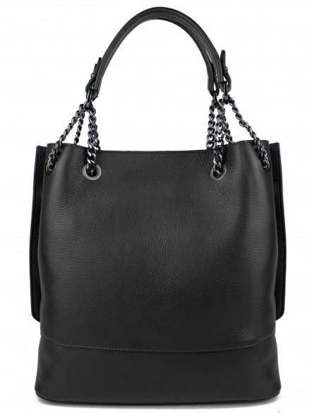 Dámská kožená kabelka Pierre Cardin Marliana velká na A4 s řetízkem