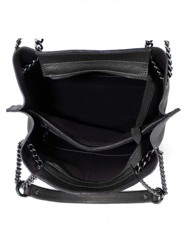 Dámská kožená kabelka Pierre Cardin Marliana velká na A4 s řetízkem