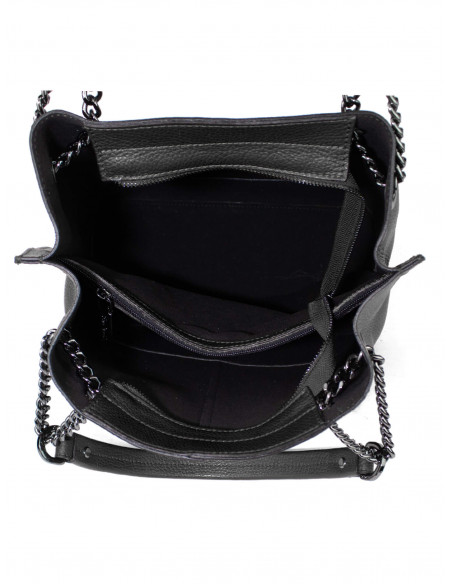 Dámská kožená kabelka Pierre Cardin Marliana velká na A4 s řetízkem