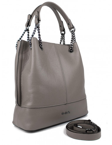 Dámská kožená kabelka Pierre Cardin Marliana velká na A4 s řetízkem