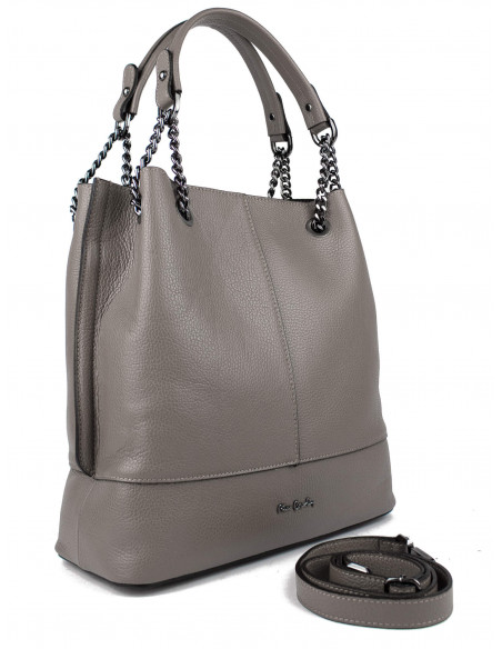 Dámská kožená kabelka Pierre Cardin Marliana velká na A4 s řetízkem