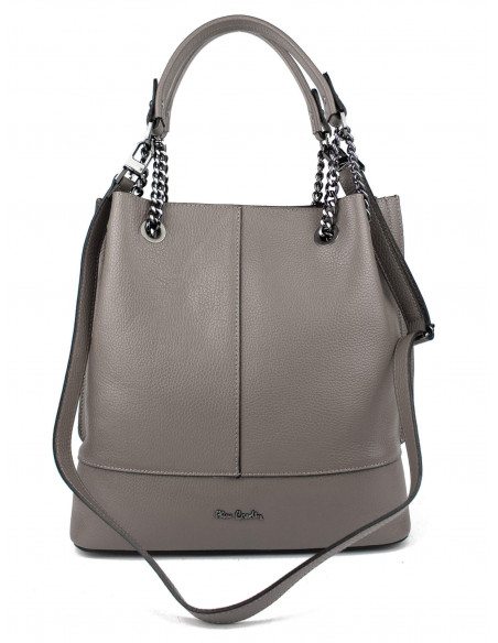 Dámská kožená kabelka Pierre Cardin Marliana velká na A4 s řetízkem