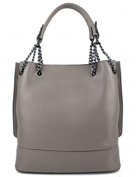 Dámská kožená kabelka Pierre Cardin Marliana velká na A4 s řetízkem