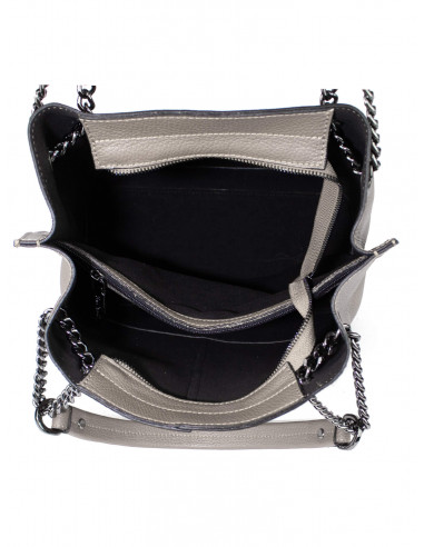 Dámská kožená kabelka Pierre Cardin Marliana velká na A4 s řetízkem