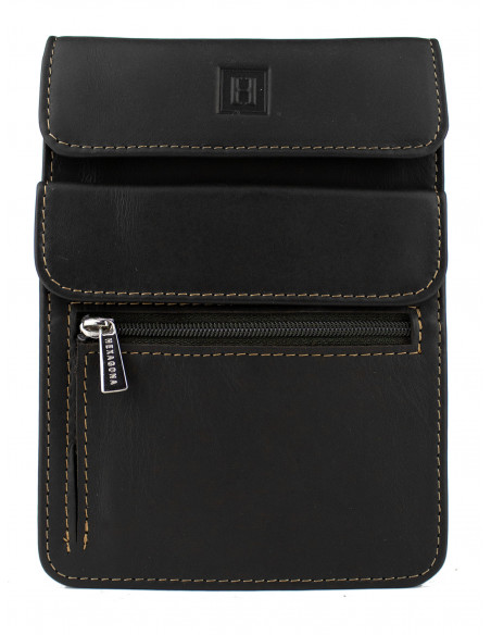 Kožené pouzdro na doklady na krk Hexagona