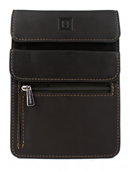 Kožené pouzdro na doklady na krk Hexagona