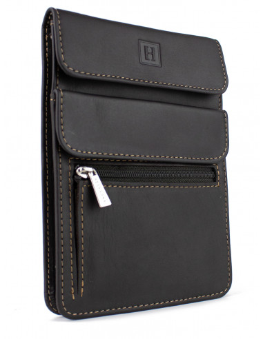 Kožené pouzdro na doklady na krk Hexagona