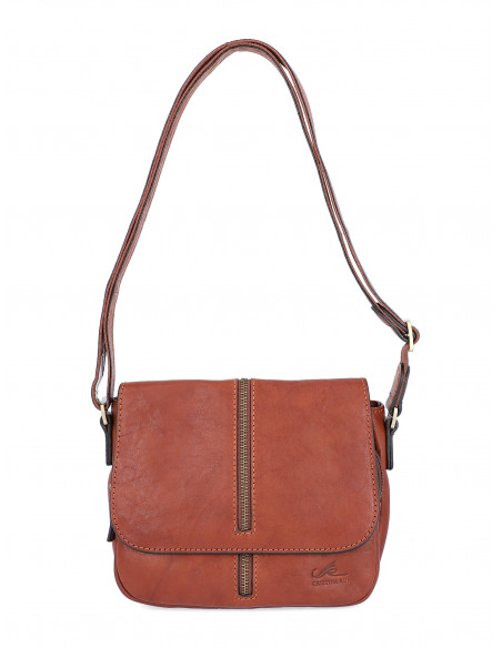 Dámská italská kožená crossbody kabelka Cristina Rui Salerno