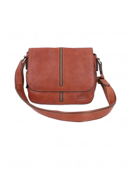 Dámská italská kožená crossbody kabelka Cristina Rui Salerno