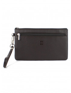 Kožená peněženka/psaníčko na zip Hexagona