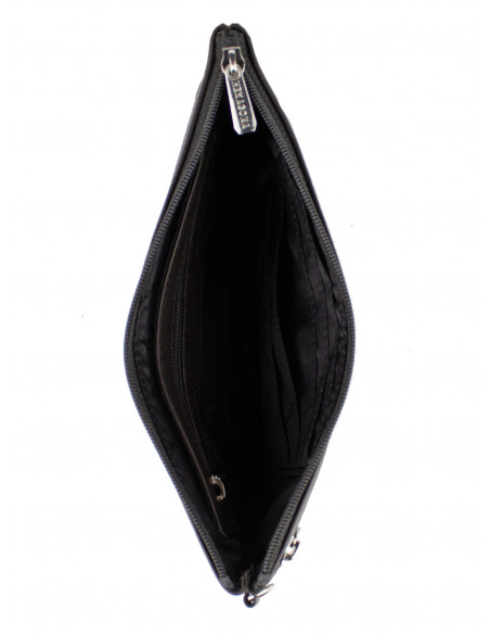 Kožená peněženka/psaníčko na zip Hexagona
