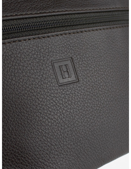 Kožená peněženka/psaníčko na zip Hexagona