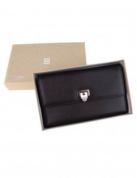 Dámská velká kožená peněženka Hexagona