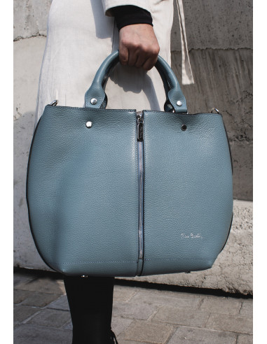 Dámská kožená kabelka Pierre Cardin Cipressa shopper bag se zipem